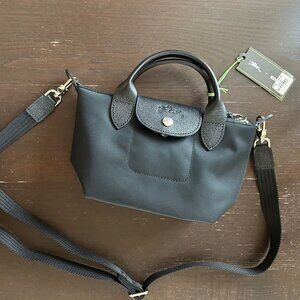 Brand New Longchamp Le Pliage XS Crossbody Bag - Black